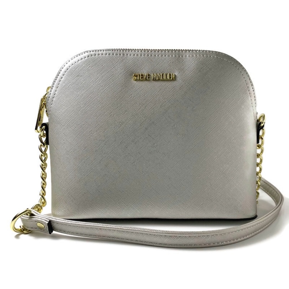 Steve Madden Dome Crossbody Bag Silver NWT